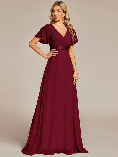 Monique | Elegant Long Bridesmaid Dress with Empire Waist