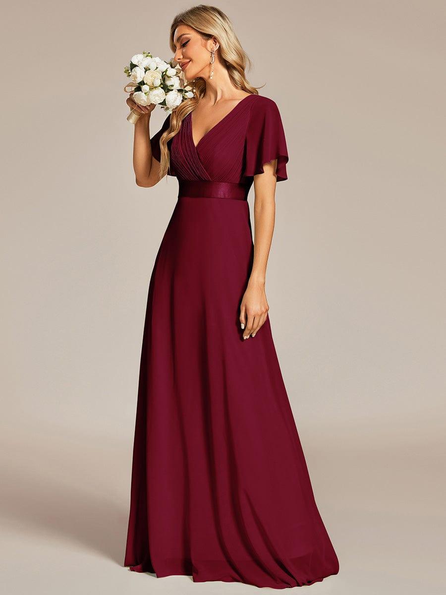 Monique | Elegant Long Bridesmaid Dress with Empire Waist