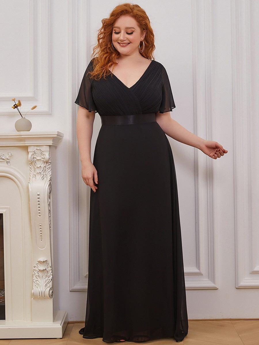 Monique | Elegant Long Bridesmaid Dress with Empire Waist