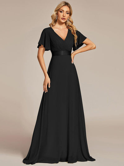 Monique | Elegant Long Bridesmaid Dress with Empire Waist