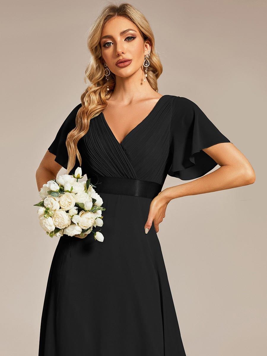 Monique | Elegant Long Bridesmaid Dress with Empire Waist