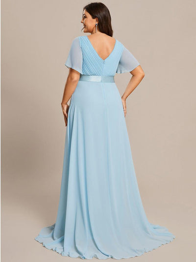 Monique | Elegant Long Bridesmaid Dress with Empire Waist