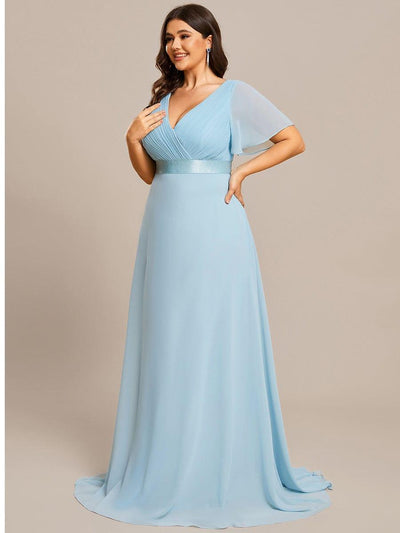 Monique | Elegant Long Bridesmaid Dress with Empire Waist
