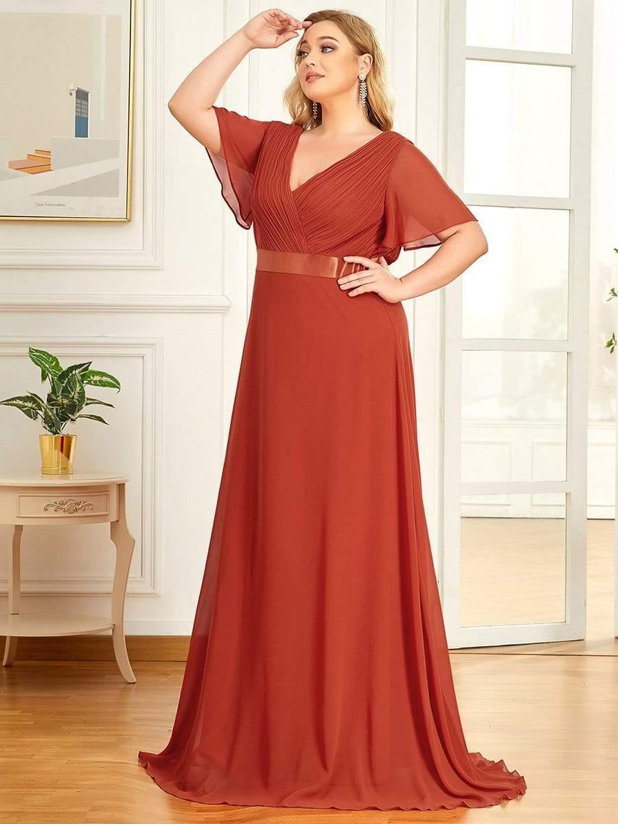 Monique | Elegant Long Bridesmaid Dress with Empire Waist