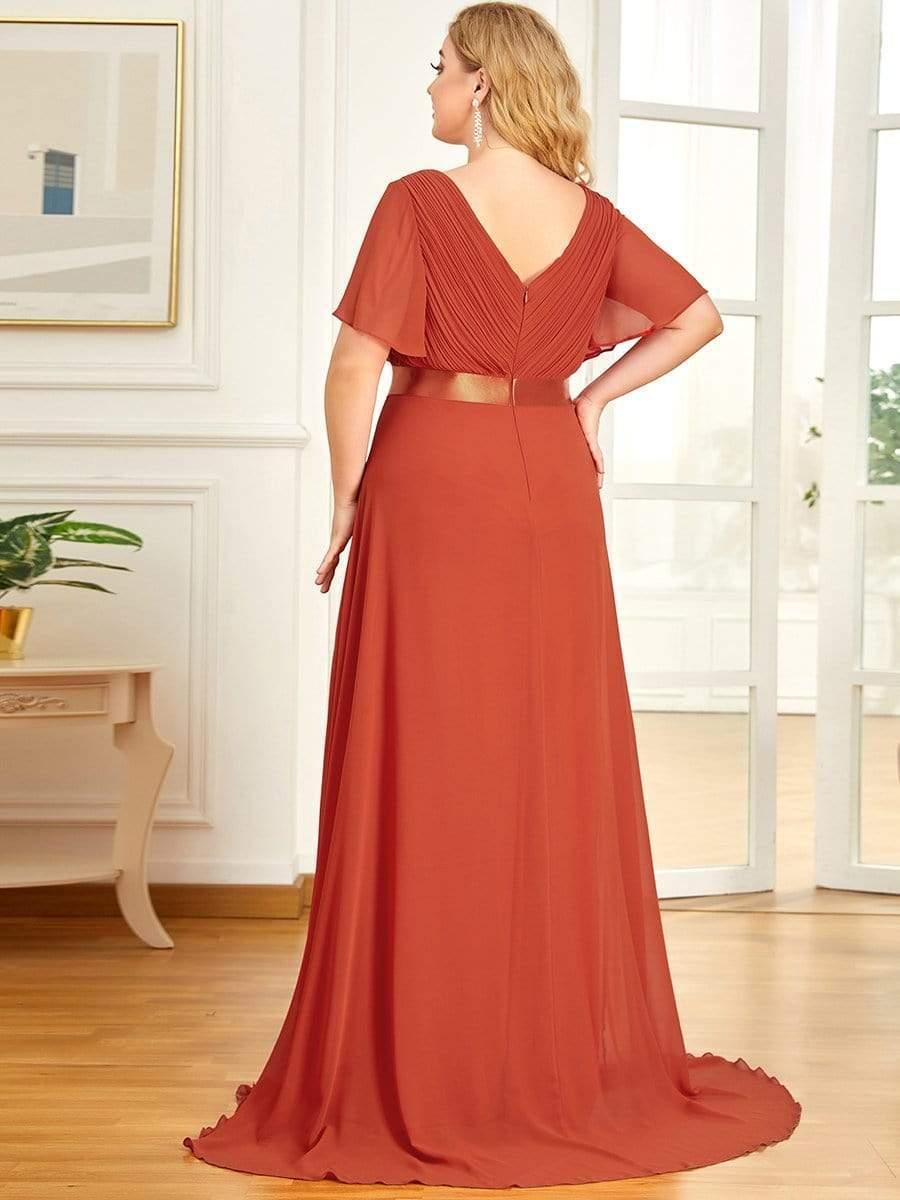 Monique | Elegant Long Bridesmaid Dress with Empire Waist