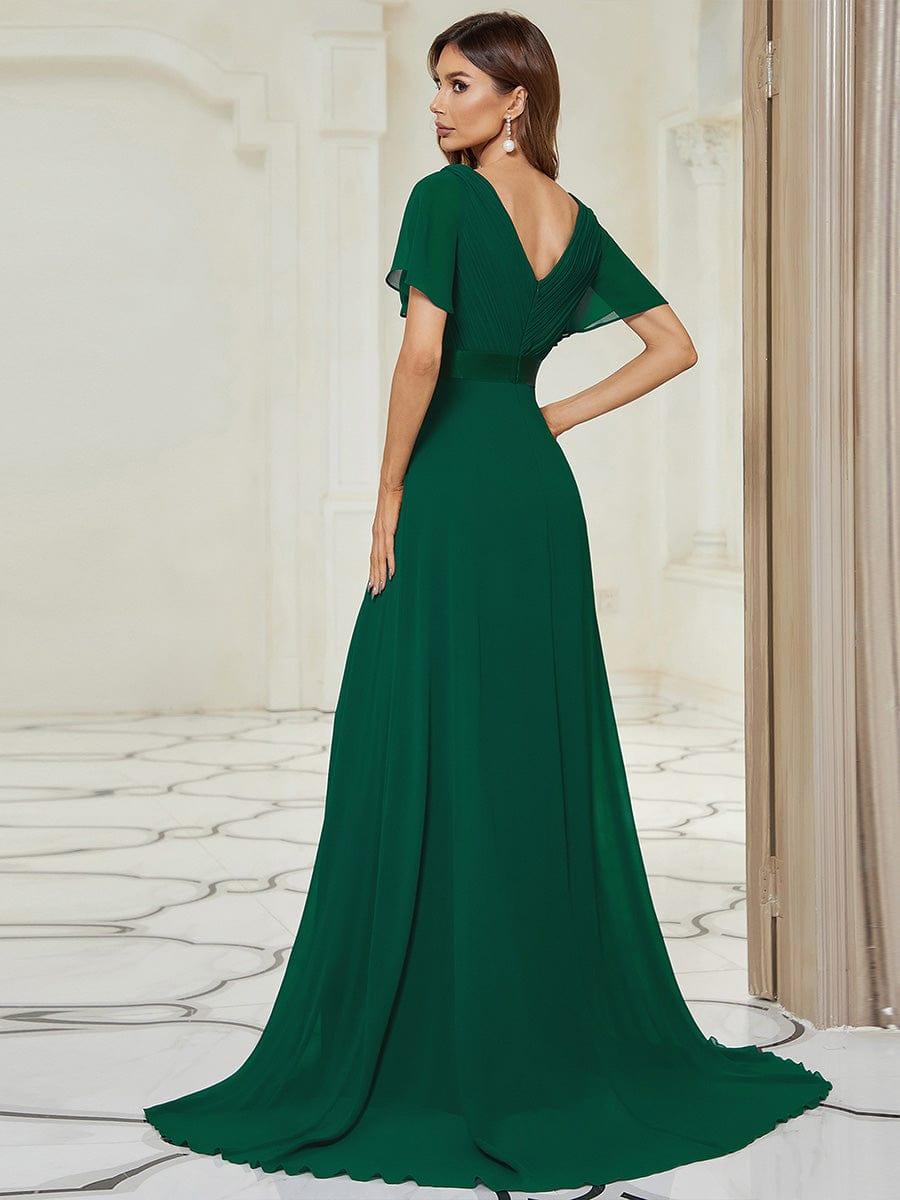 Monique | Elegant Long Bridesmaid Dress with Empire Waist