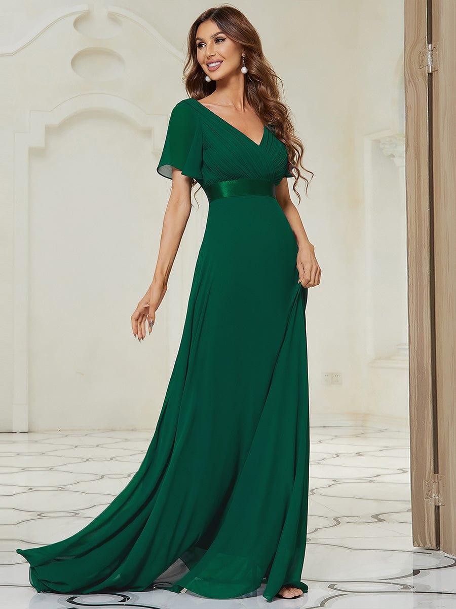Monique | Elegant Long Bridesmaid Dress with Empire Waist