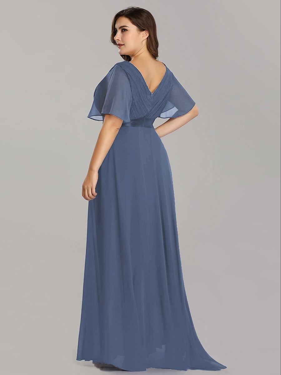 Monique | Elegant Long Bridesmaid Dress with Empire Waist