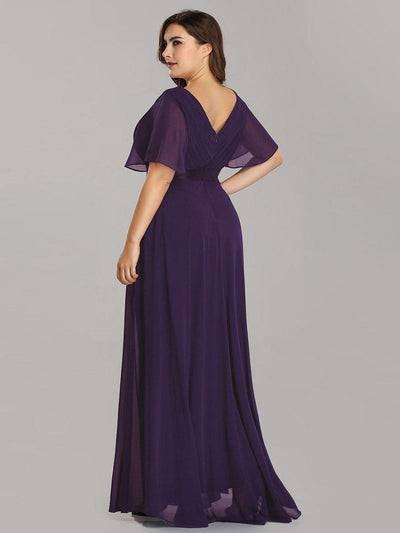 Monique | Elegant Long Bridesmaid Dress with Empire Waist