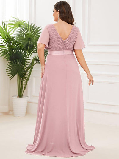 Monique | Elegant Long Bridesmaid Dress with Empire Waist