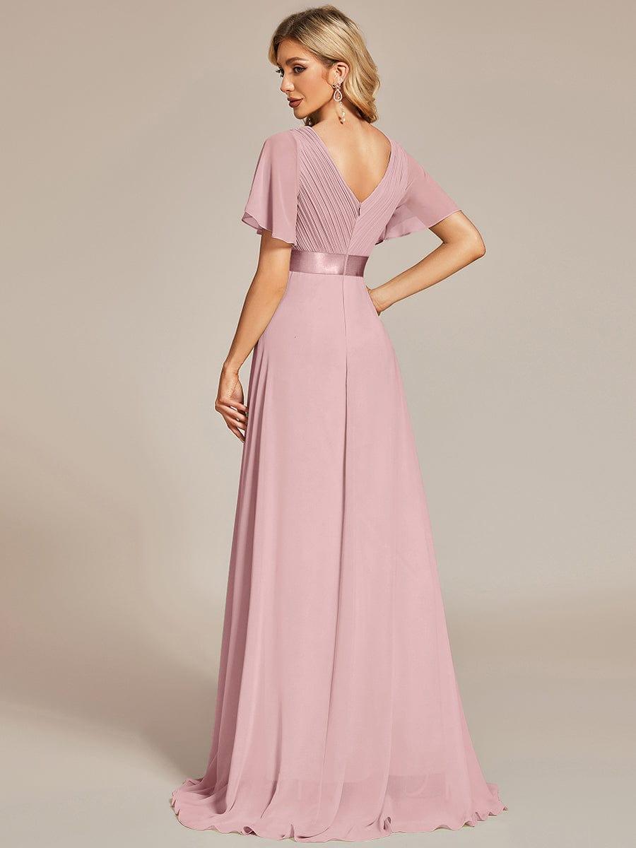 Monique | Elegant Long Bridesmaid Dress with Empire Waist