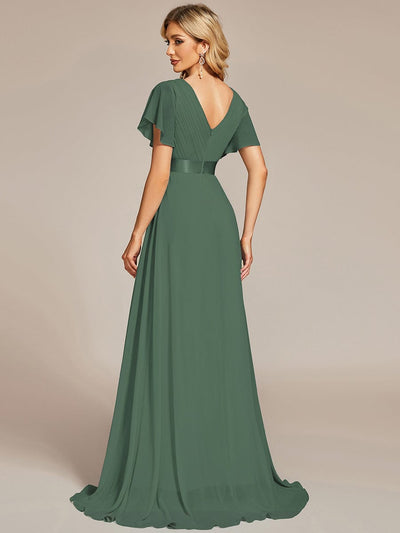 Monique | Elegant Long Bridesmaid Dress with Empire Waist