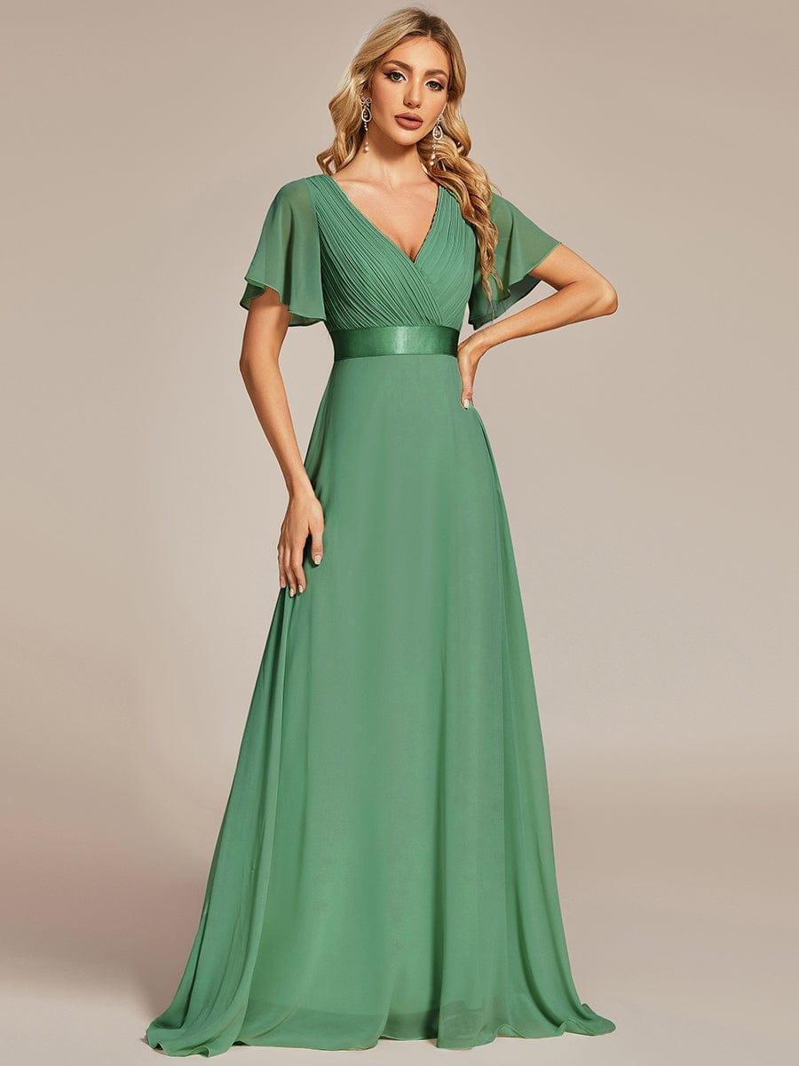 Monique | Elegant Long Bridesmaid Dress with Empire Waist