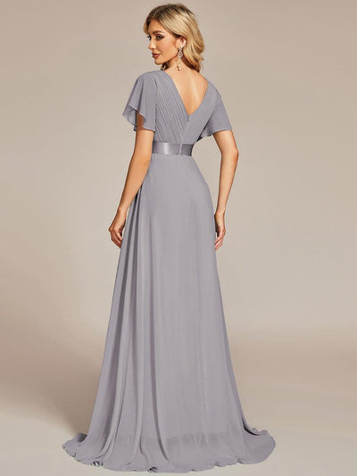 Monique | Elegant Long Bridesmaid Dress with Empire Waist