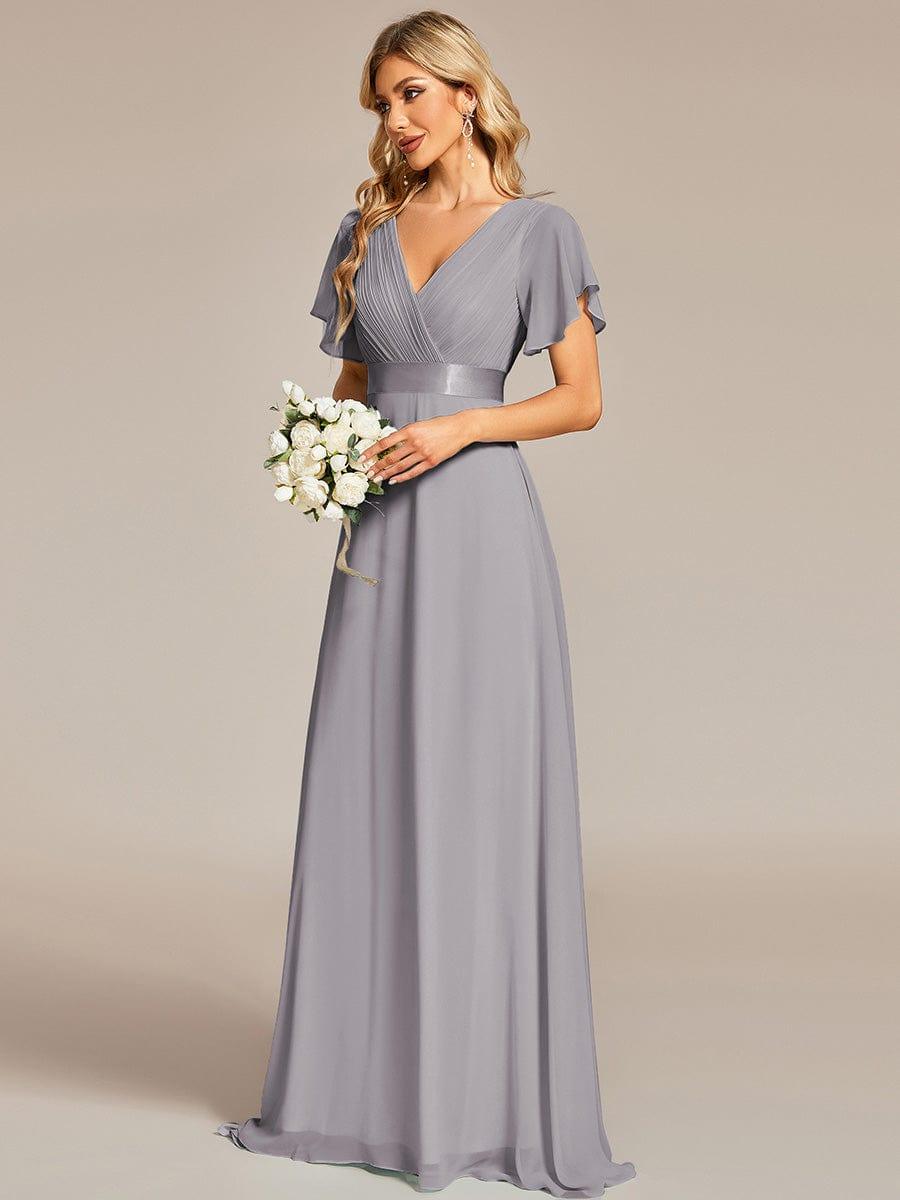Monique | Elegant Long Bridesmaid Dress with Empire Waist