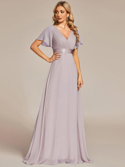 Monique | Elegant Long Bridesmaid Dress with Empire Waist