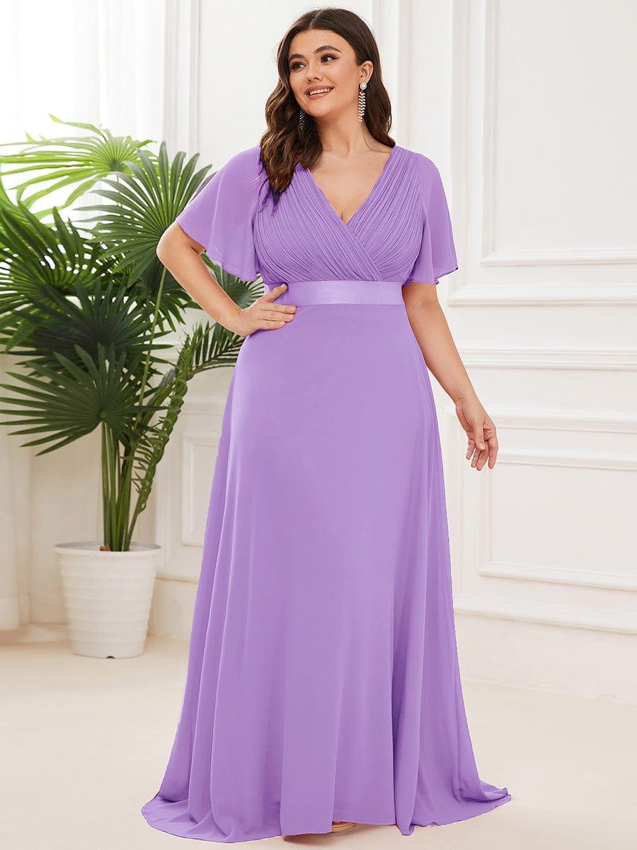 Monique | Elegant Long Bridesmaid Dress with Empire Waist