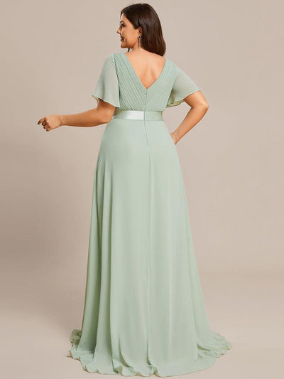 Monique | Elegant Long Bridesmaid Dress with Empire Waist