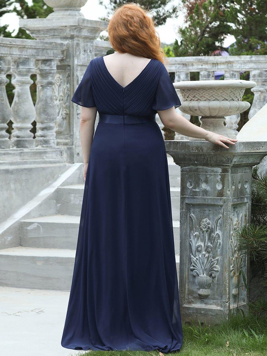 Monique | Elegant Long Bridesmaid Dress with Empire Waist