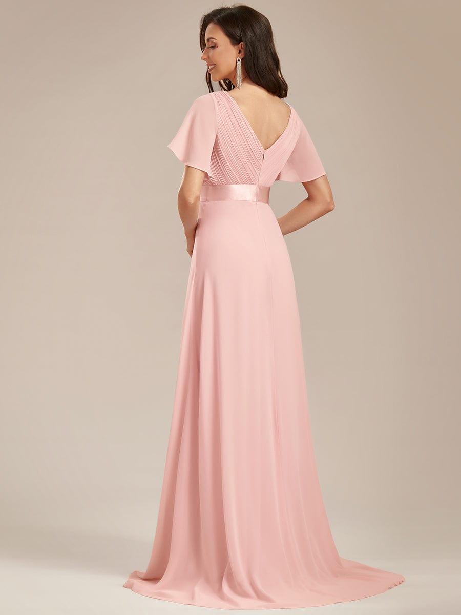 Monique | Elegant Long Bridesmaid Dress with Empire Waist
