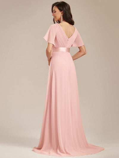 Monique | Elegant Long Bridesmaid Dress with Empire Waist