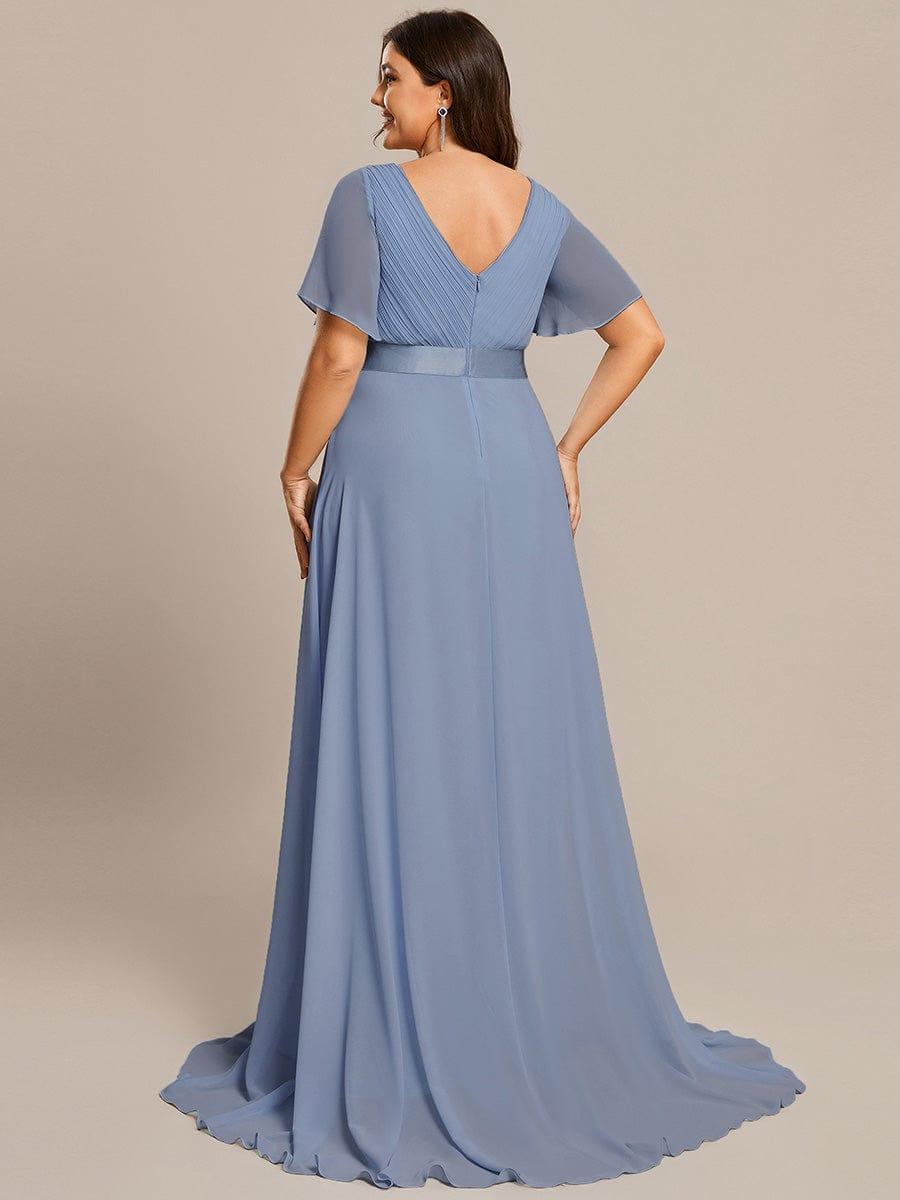 Monique | Elegant Long Bridesmaid Dress with Empire Waist
