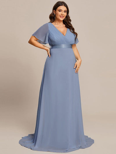 Monique | Elegant Long Bridesmaid Dress with Empire Waist