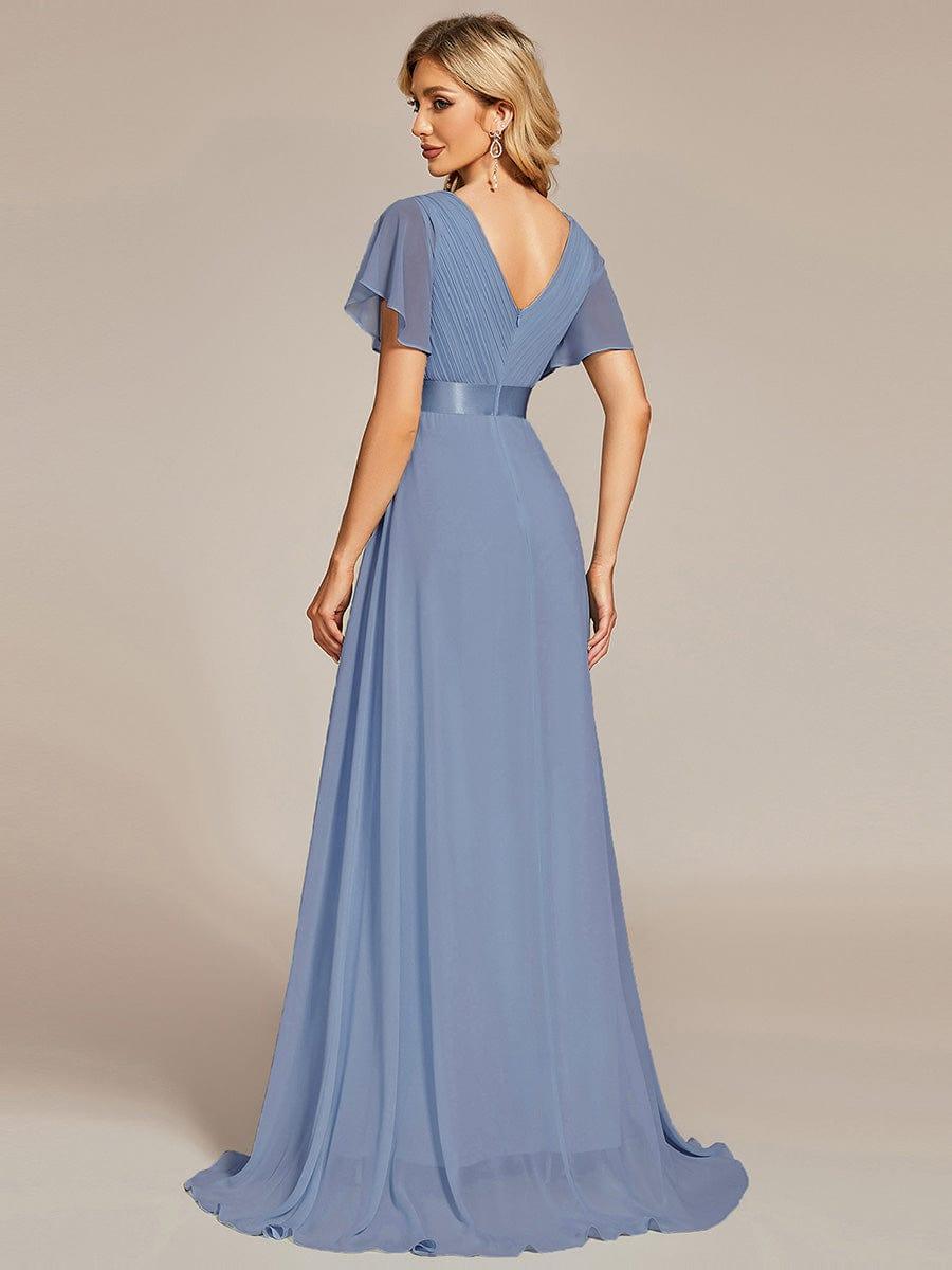 Monique | Elegant Long Bridesmaid Dress with Empire Waist