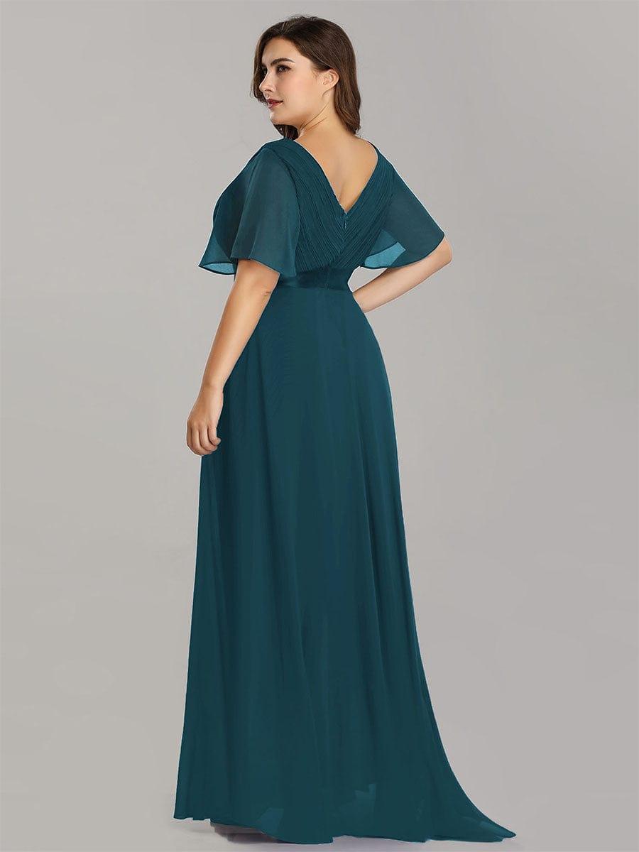 Monique | Elegant Long Bridesmaid Dress with Empire Waist