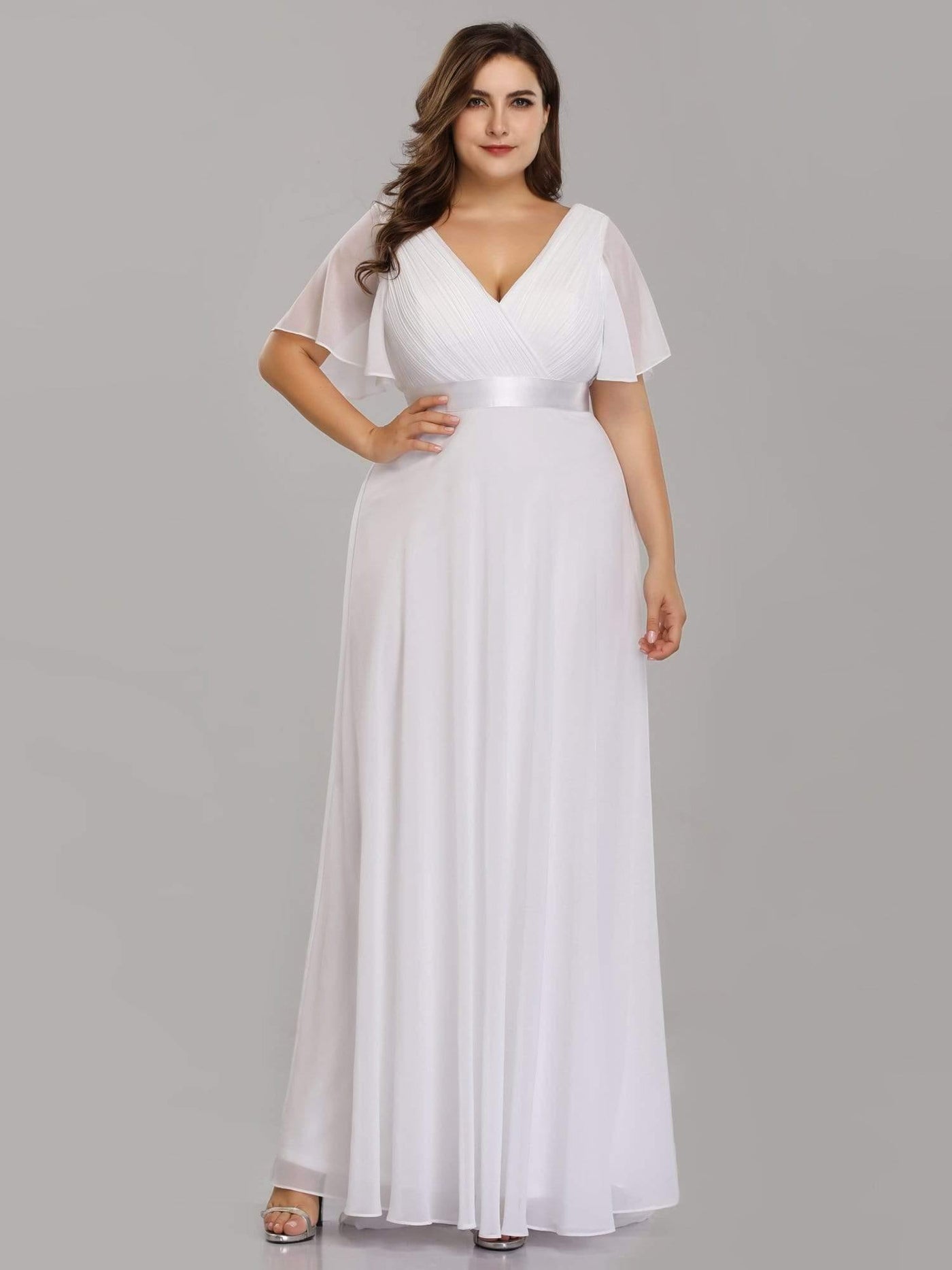 Monique | Elegant Long Bridesmaid Dress with Empire Waist