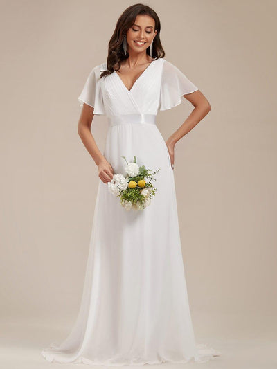 Monique | Elegant Long Bridesmaid Dress with Empire Waist