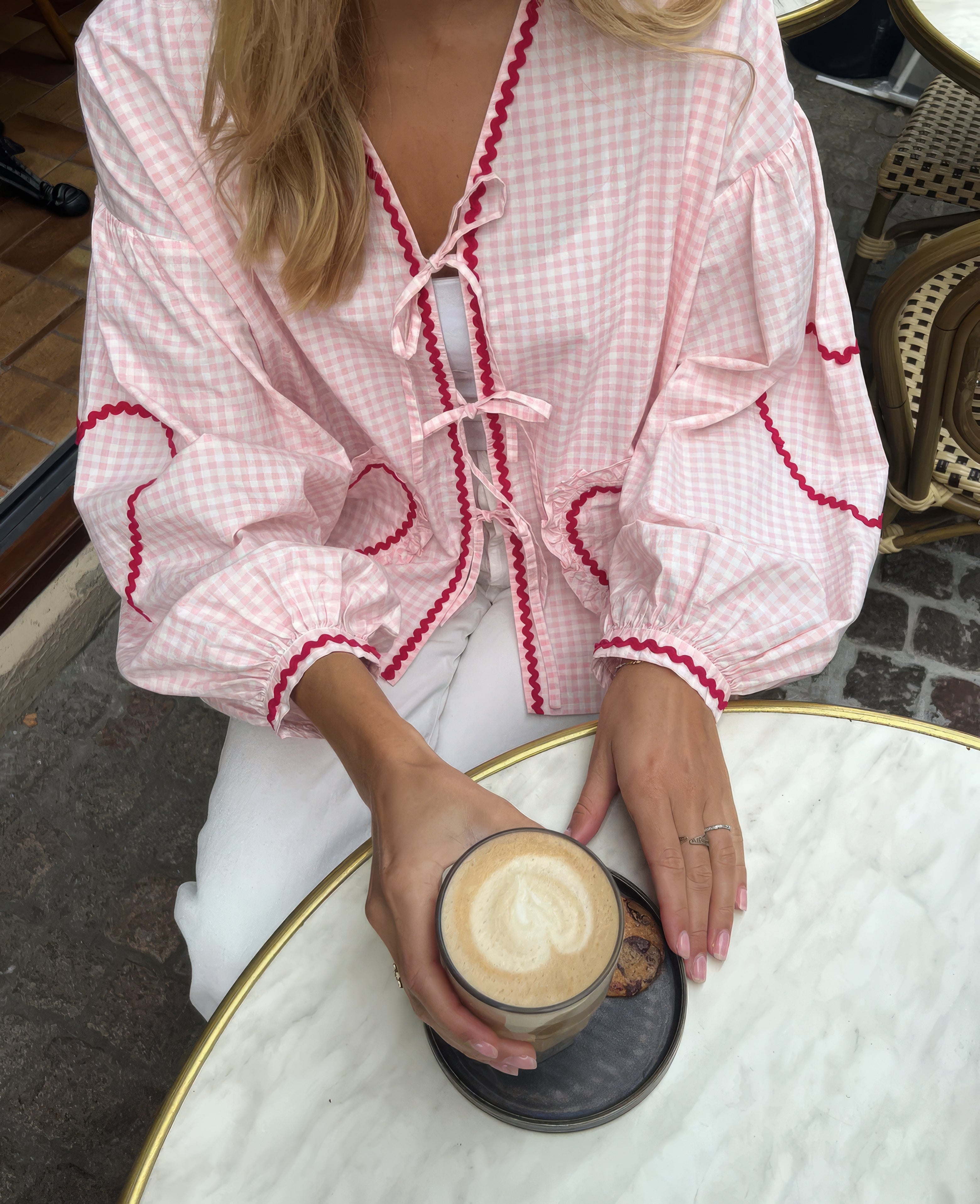 GRACIE Heart Print Blouse