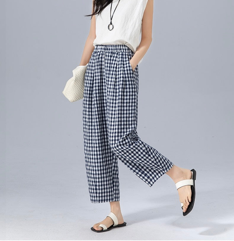 Sabby | Checkered Trousers