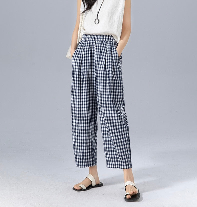 Sabby | Checkered Trousers
