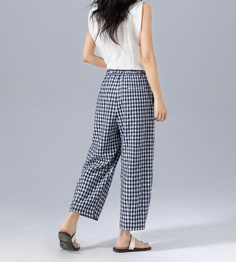 Sabby | Checkered Trousers