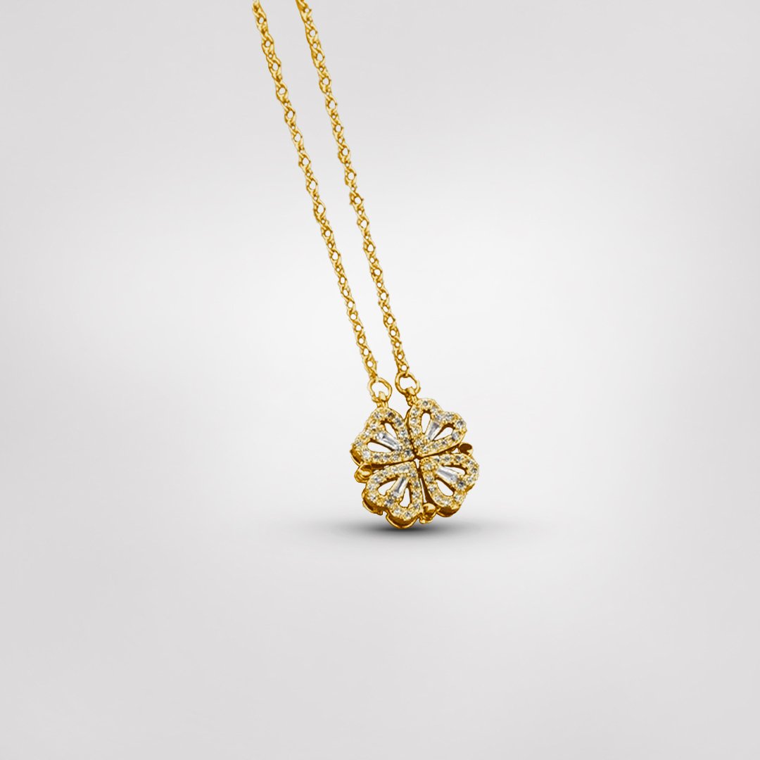 Four-leaf clover necklace