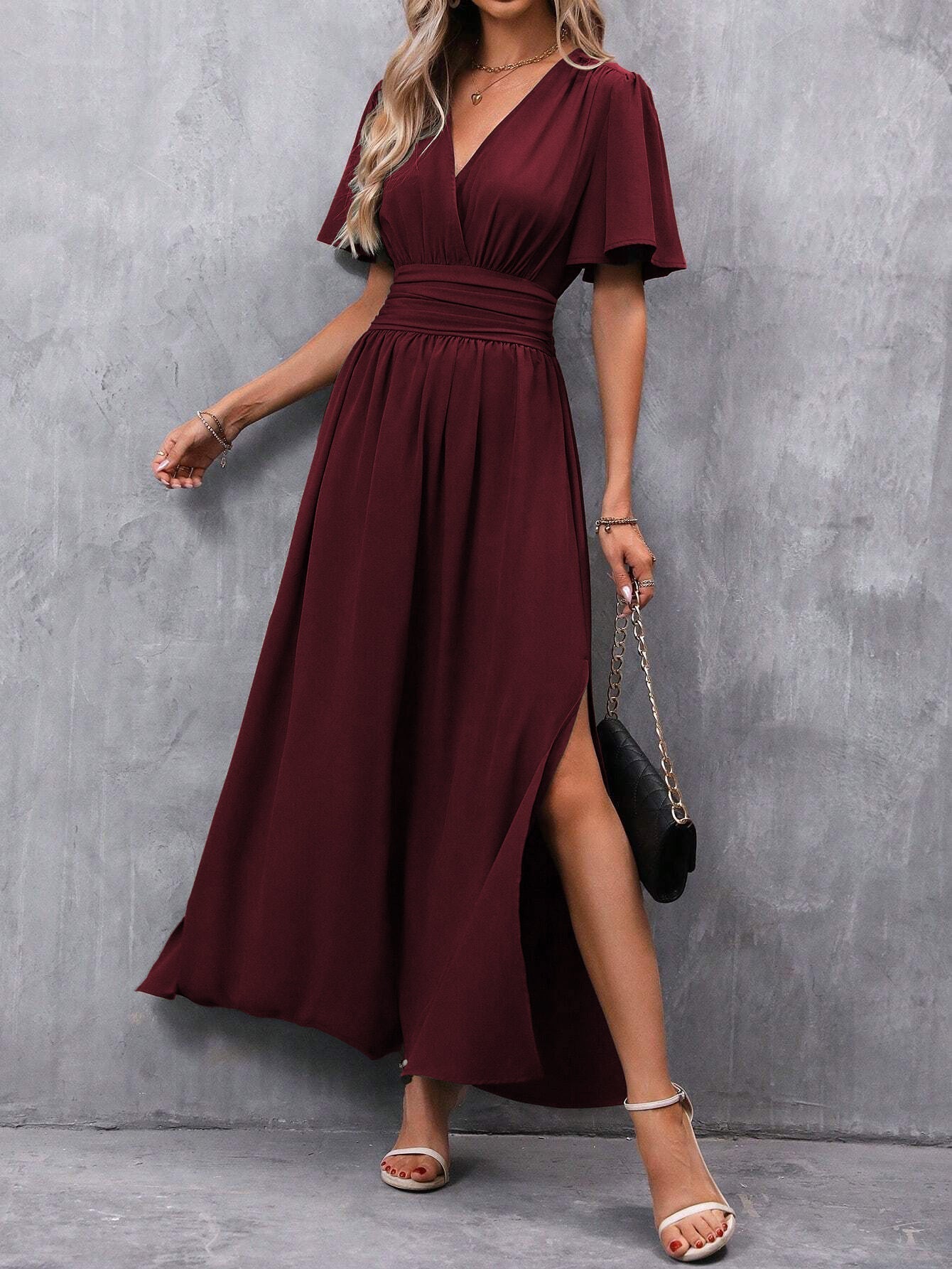 Zeinab | Chic Slit Maxi Gown