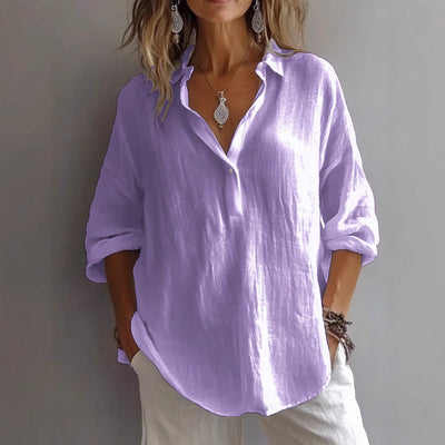 Annika Lightweight Linen Top