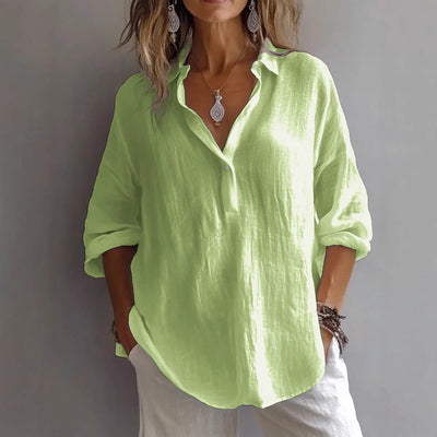 Annika Lightweight Linen Top
