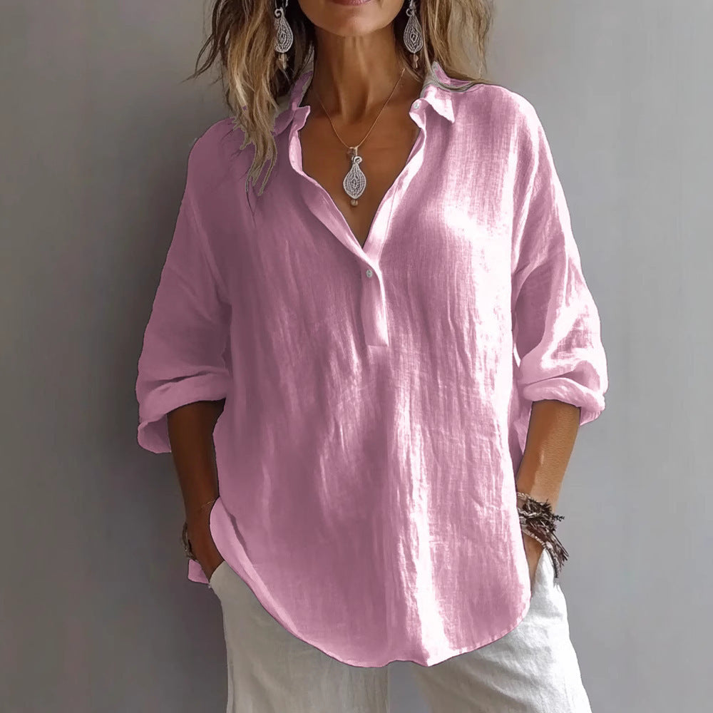 Annika Lightweight Linen Top