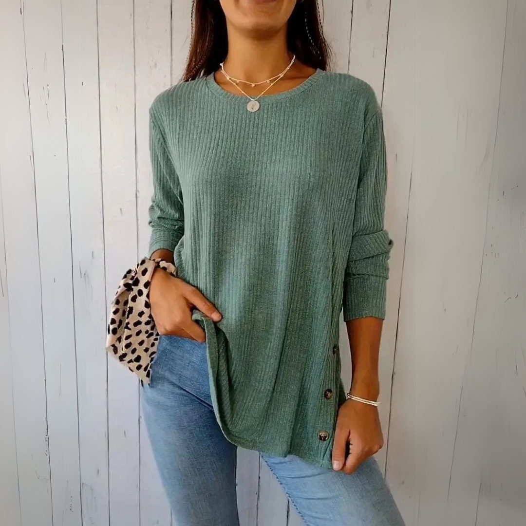 Alice Cozy Button-Up Blouse