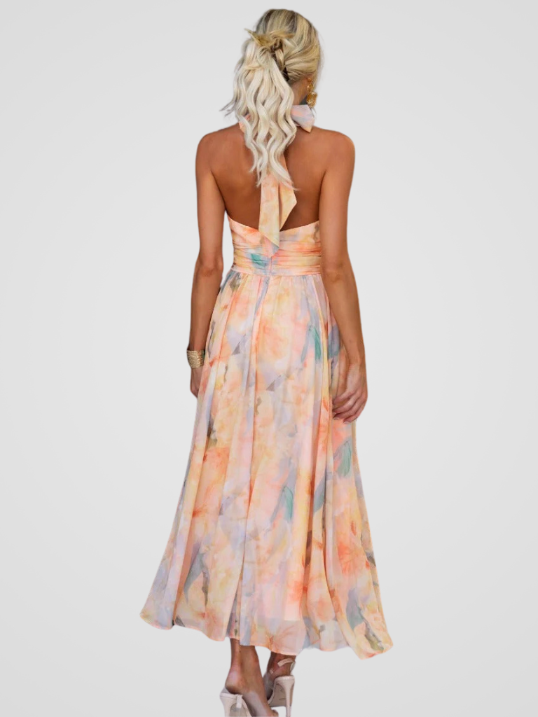 Peppa | Floral Print Midi Dress