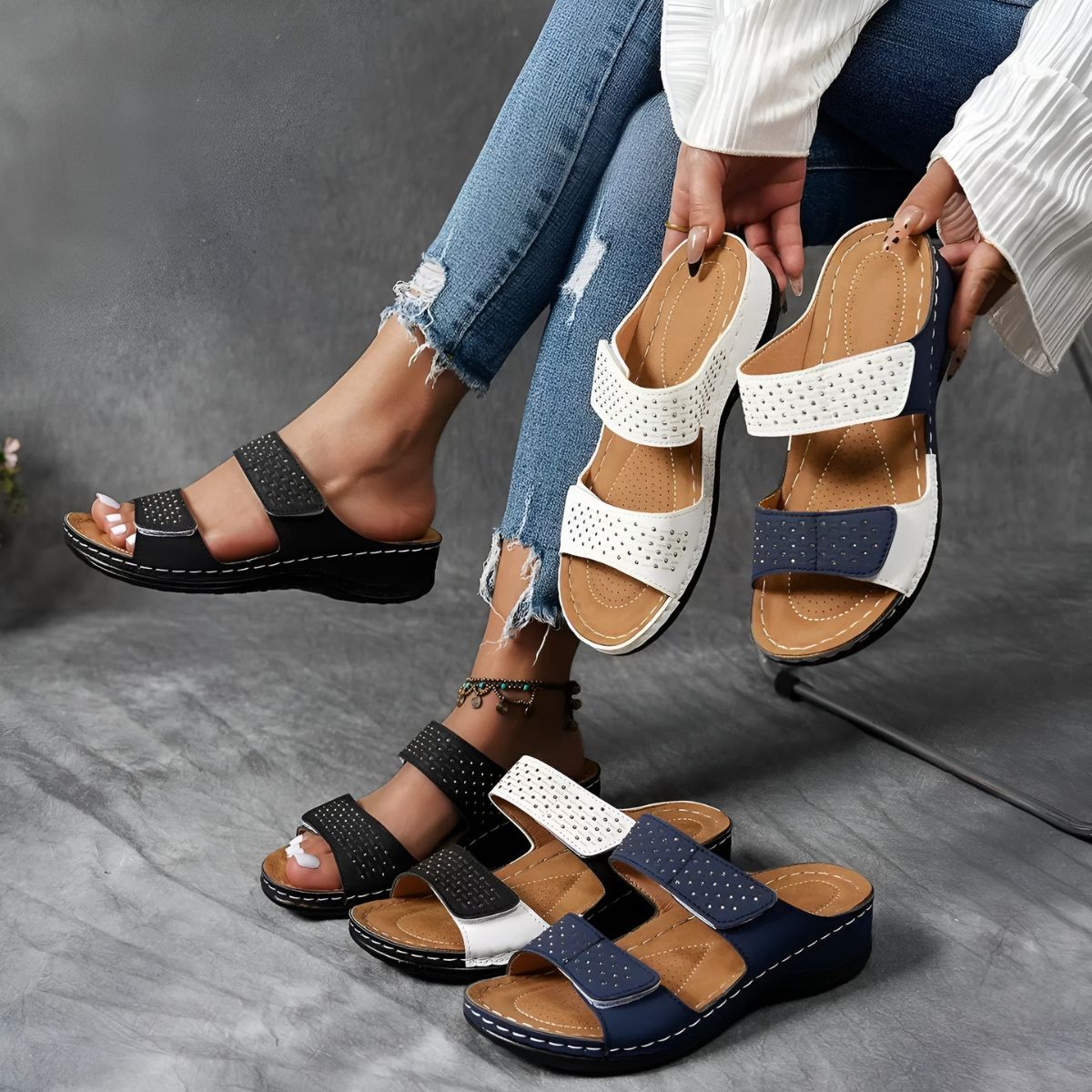Marlyn™ | Comfortable Support Sandals – Walk in Style, All Day Long