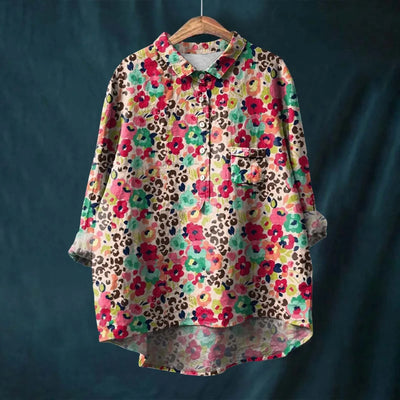 Floral Elegance Women's Shirt by Liesa