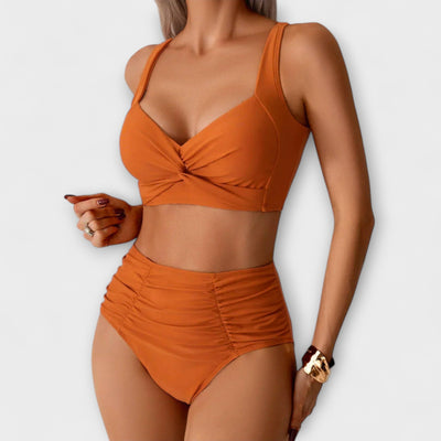 Zoe - Ruffled Bandeau Swimsuit