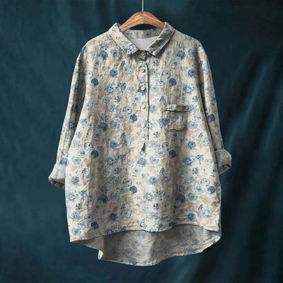 Floral Elegance Women's Shirt by Liesa