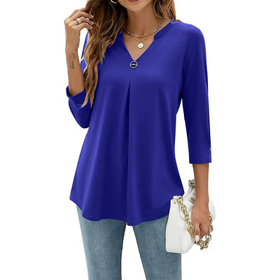 V-Neck Elegant Top by Elena