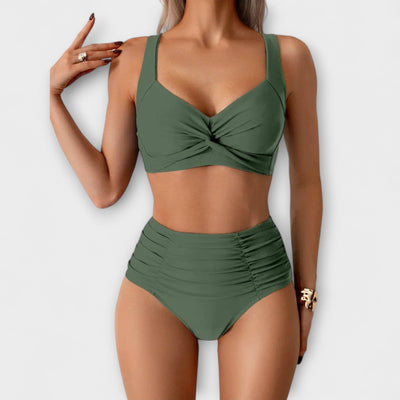 Zoe - Ruffled Bandeau Swimsuit