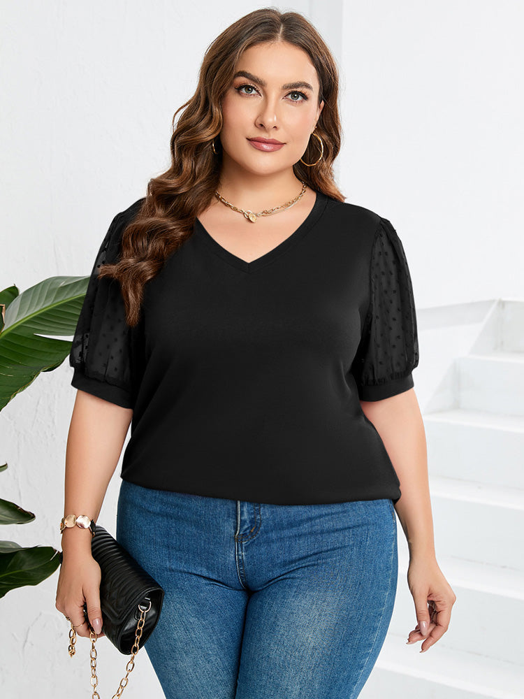 Chic V-Neck Elegant Top