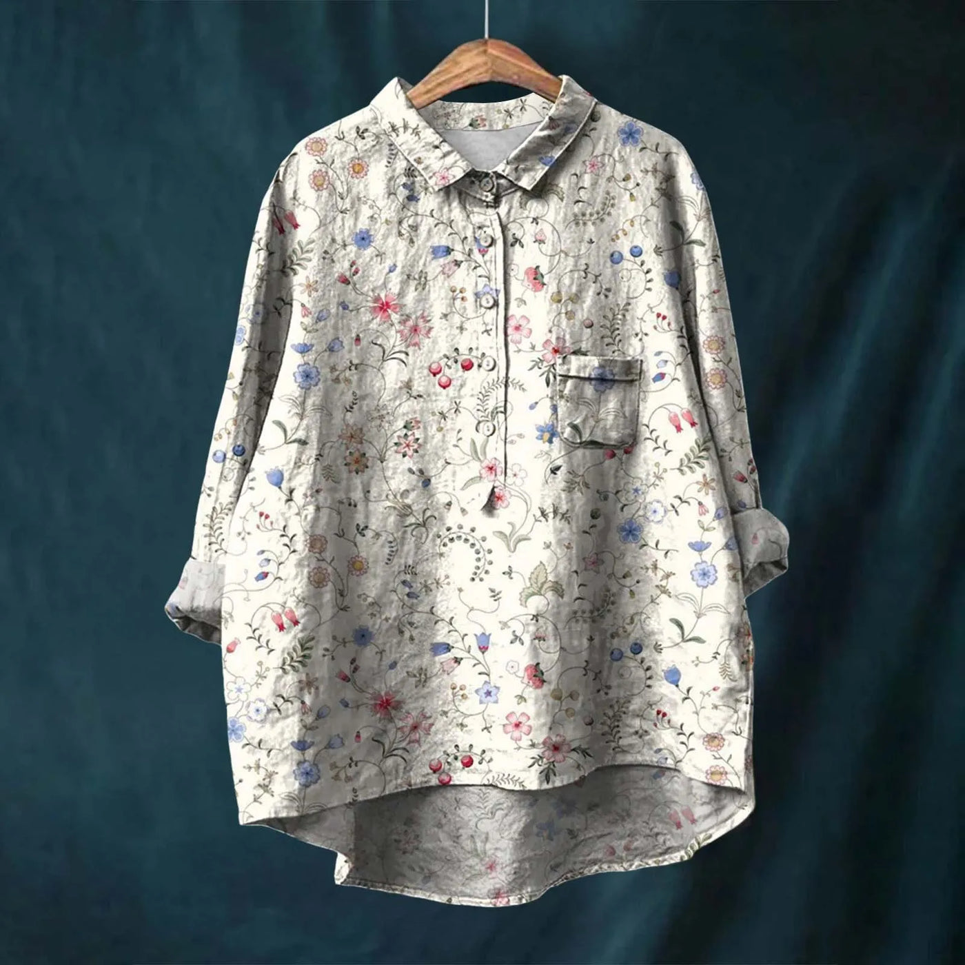 Floral Elegance Women's Shirt by Liesa